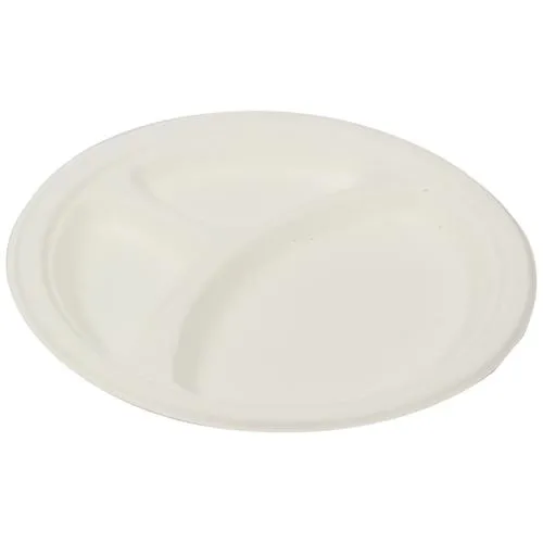 Oval 3-Compartment Plate